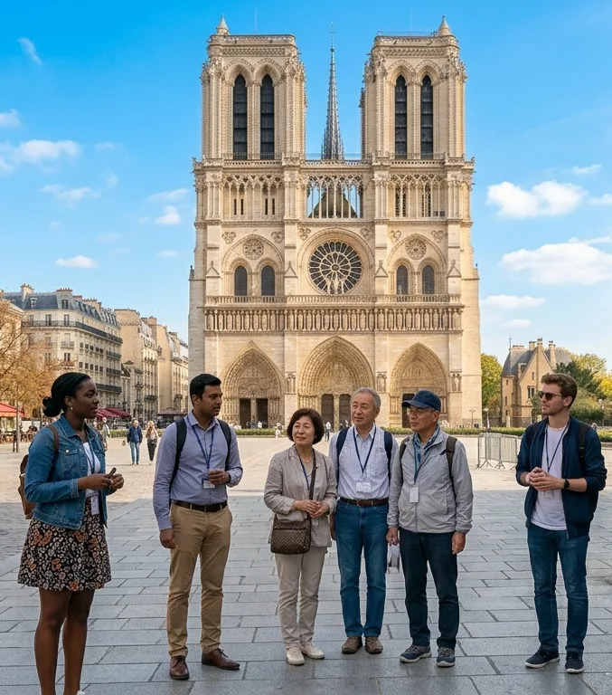 Tour guide in Paris
