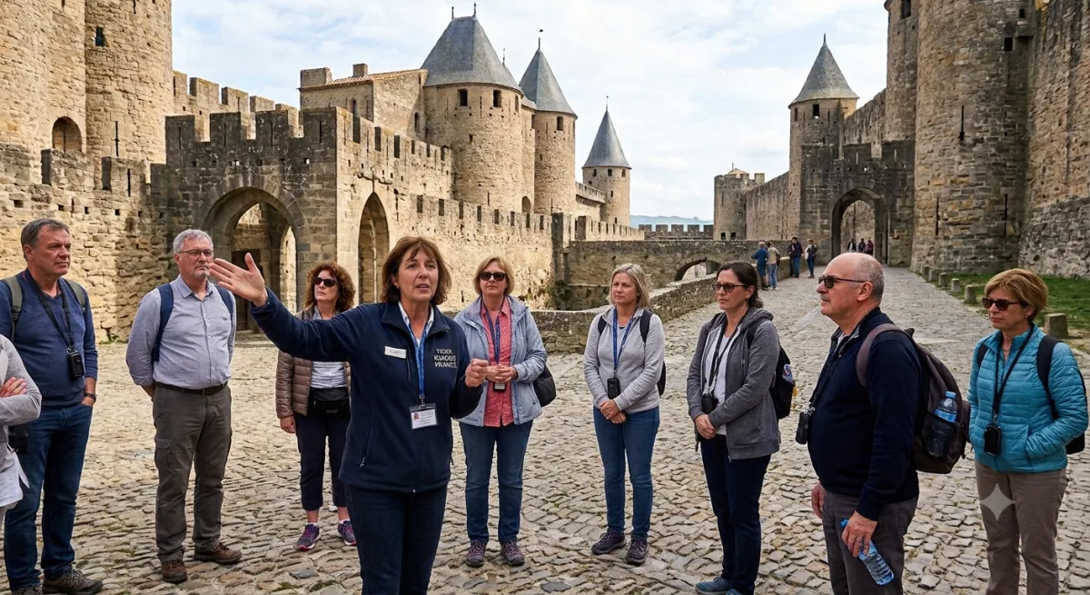 Tour guide in Carcassonne